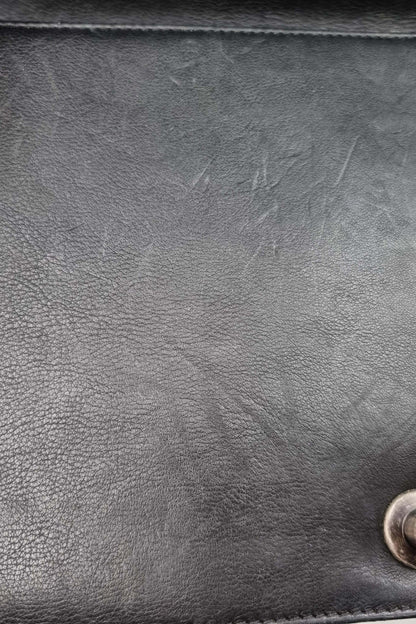 Quilted New Medium Boy Black with Ruthenium Hardware