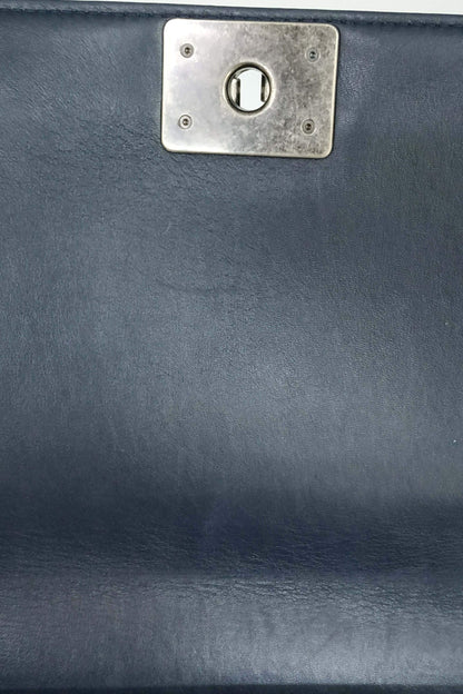 Quilted New Medium Ombre Boy with Ruthenium Hardware Blue
