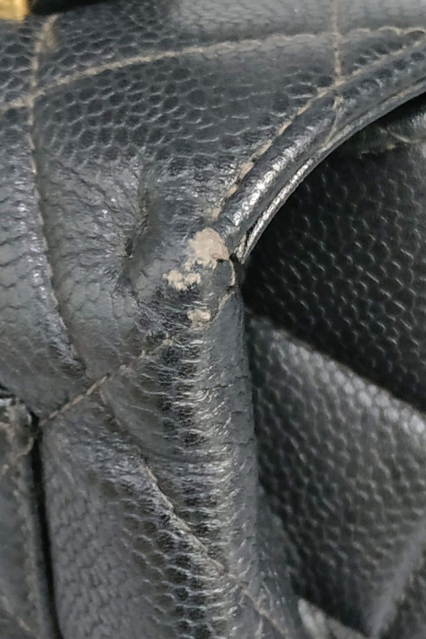 Quilted Vintage Kelly Bag Black