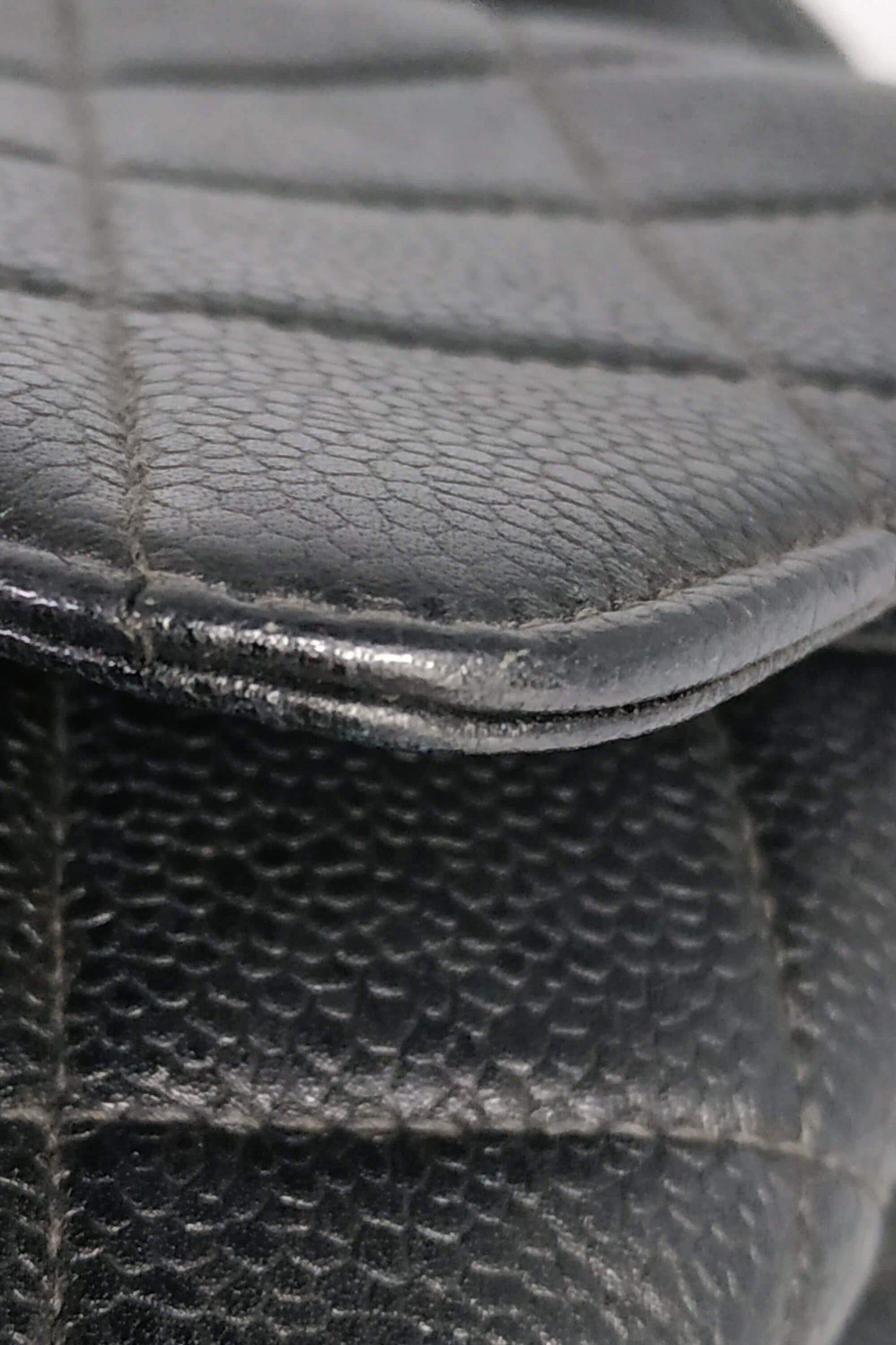 Quilted Vintage Kelly Bag Black