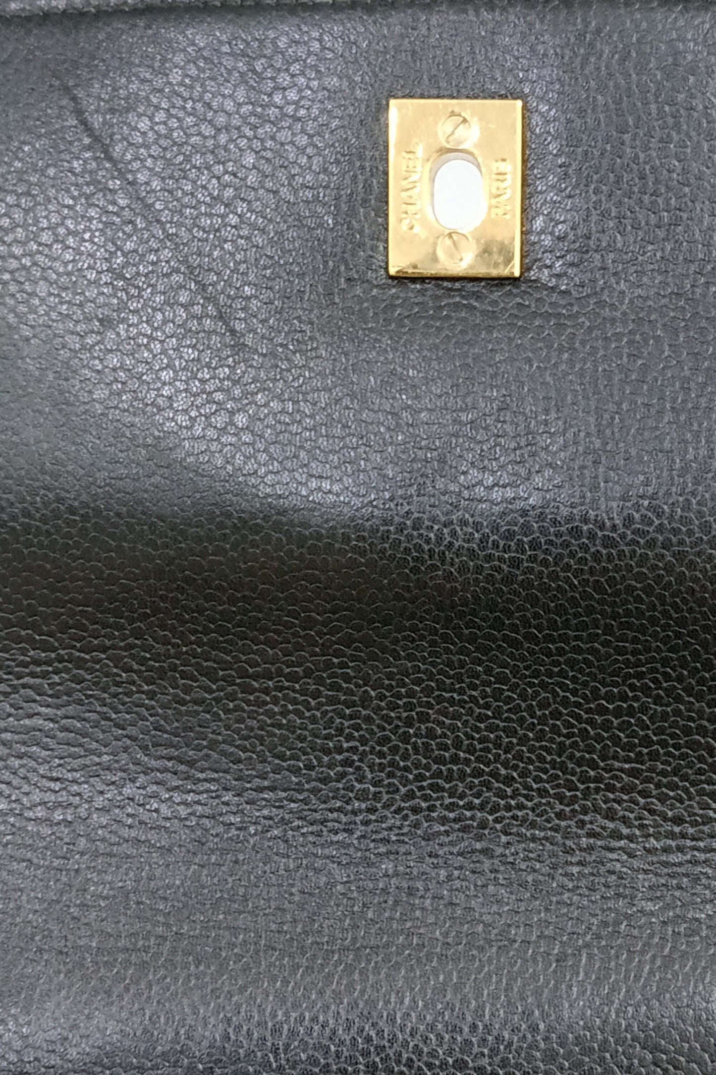 Quilted Vintage Kelly Bag Black
