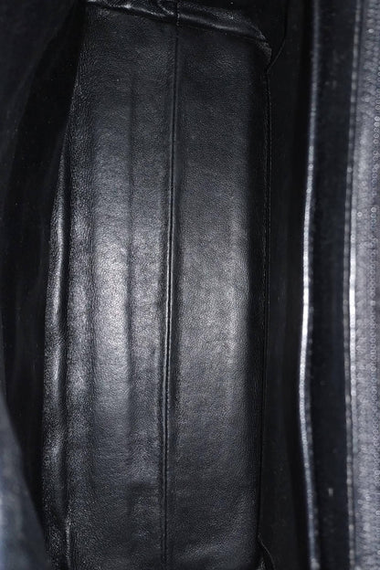Quilted Vintage Kelly Bag Black