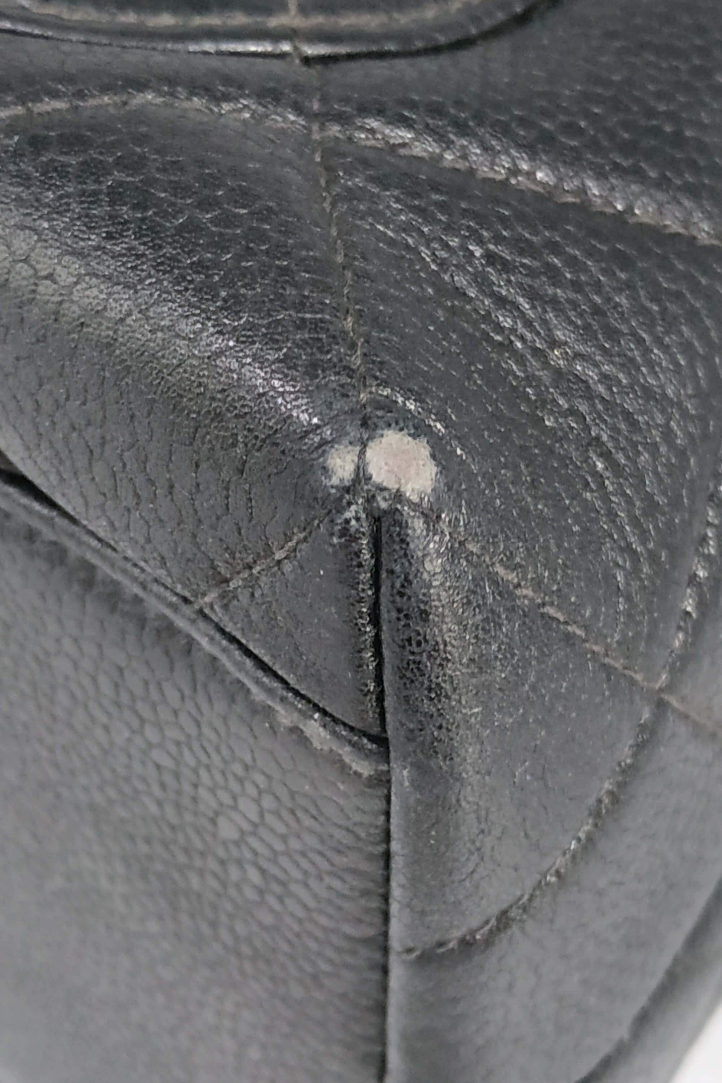 Quilted Vintage Kelly Bag Black