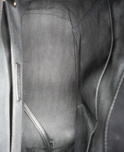 Quilted Patent Leather CC Timeless Tote Black
