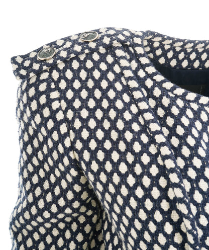 Chanel 08P Navy & White CC Detail Jacket ABL0001
