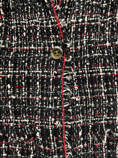 Chanel 2005 Black/Red Tweed Jacket DXBK0067