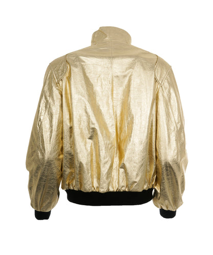 Chanel 2023 monte carlo gold bomber jacket size 38  - AJC0712