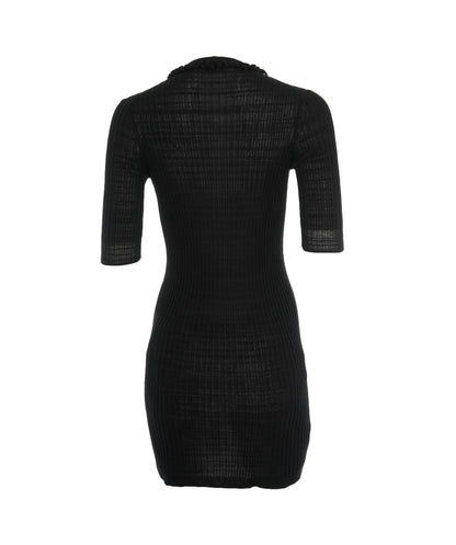 Chanel Black CC Button Cardigan  ALC1415