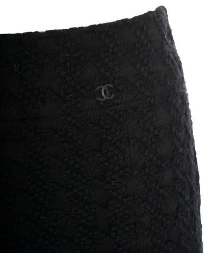 Chanel black lace skirt  AVL1447