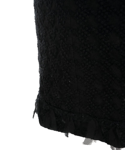 Chanel black lace skirt  AVL1447