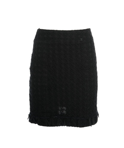Chanel black lace skirt  AVL1447