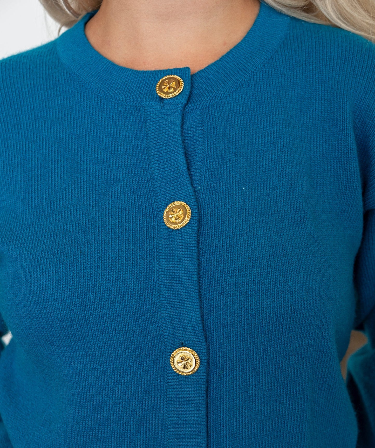 Chanel Blue Cashmere Cardigan DXBS0497