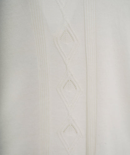 Chanel CC Knit Top White  DXBS0157