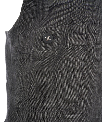 Chanel Grey Strappy CC Dress ALC1169