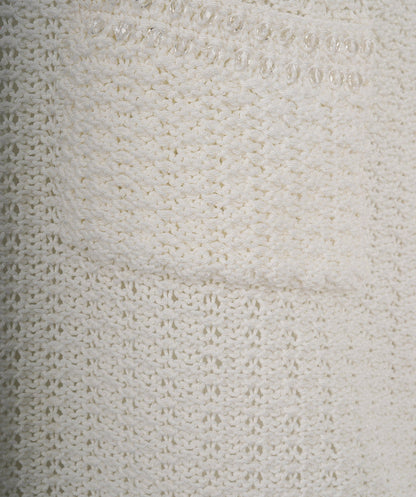 Chanel Knit Cream Detail CC Top 36/38 ALC1489