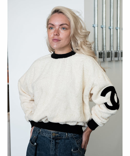 Chanel Pile Cocomark Sweatshirt P60704	 DXBS0483