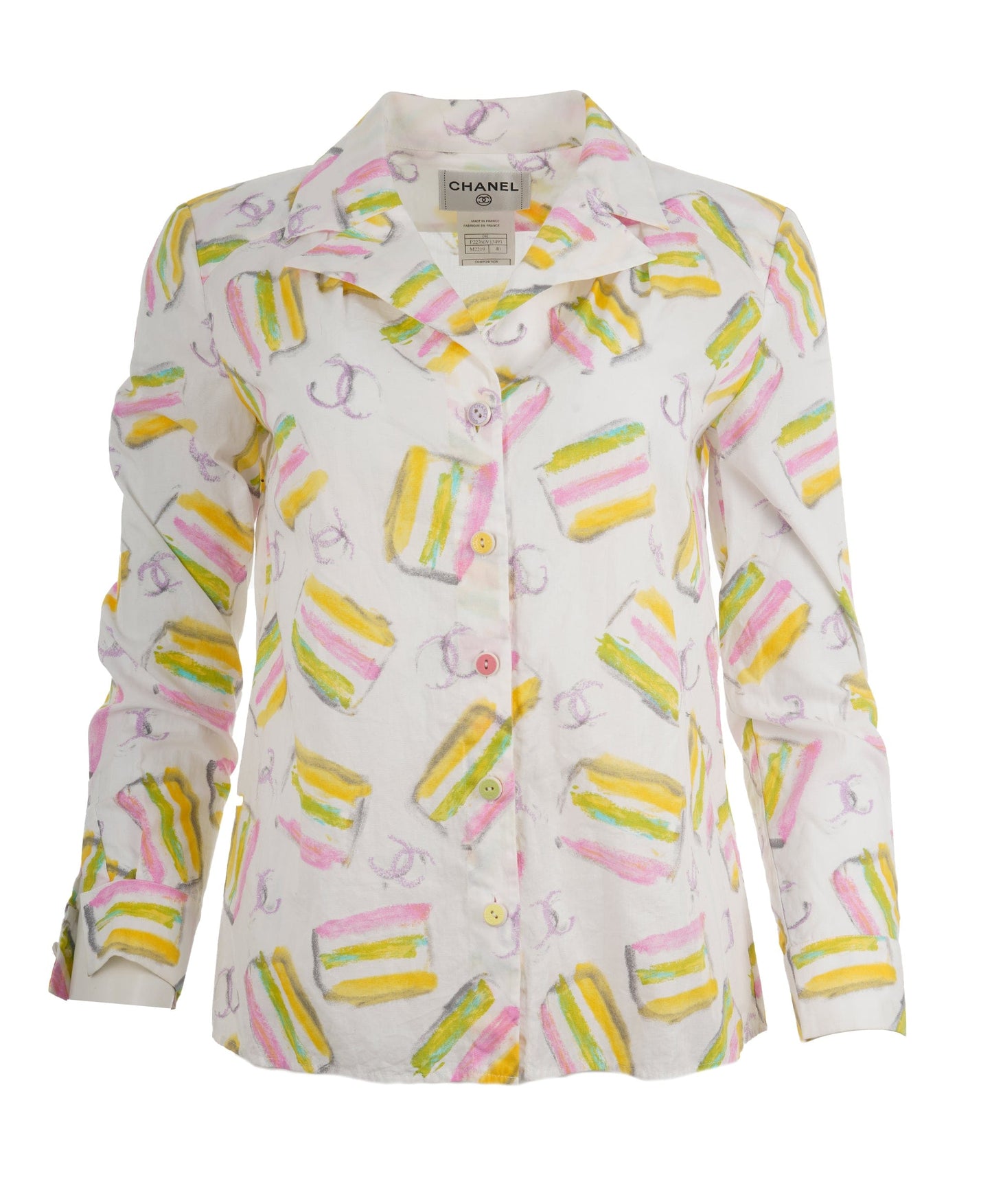 Chanel printed ice cream vintage shirt 04c AVC2041