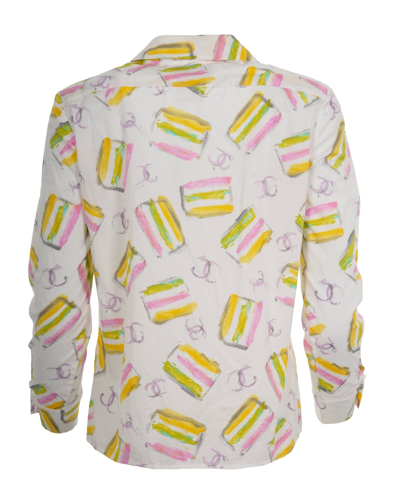 Chanel printed ice cream vintage shirt 04c AVC2041