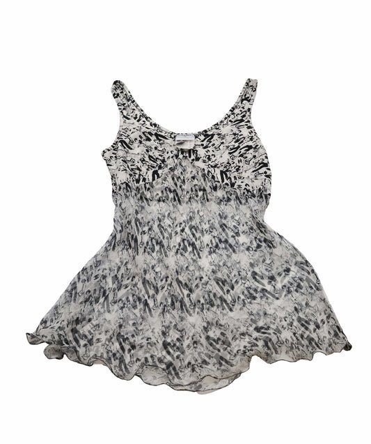 Chanel Silk Black White Tank Top - DXBS0503
