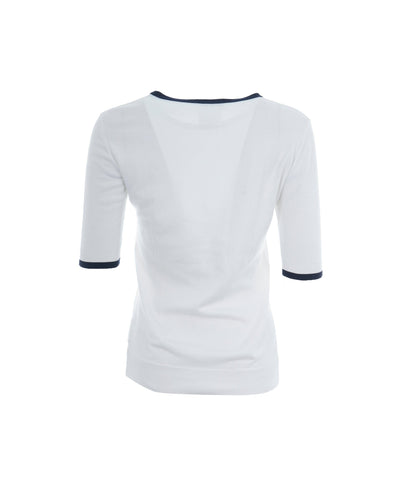 Chanel White Navy Top ASC5128