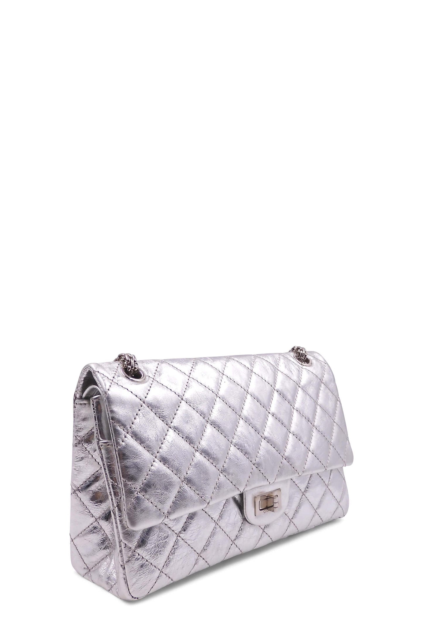 Reissue 226 Double Flap Bag with Silver Hardware Silver