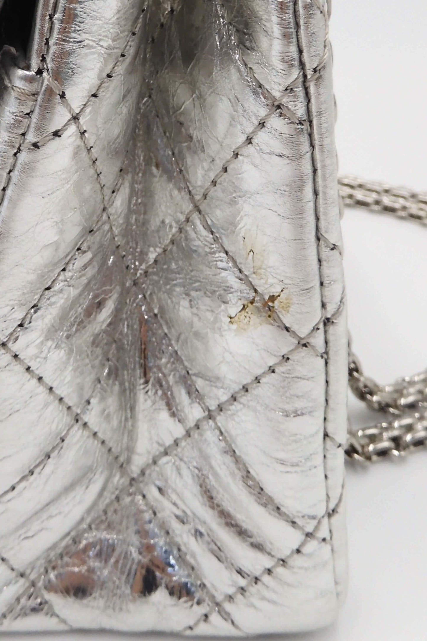 Reissue 226 Double Flap Bag with Silver Hardware Silver