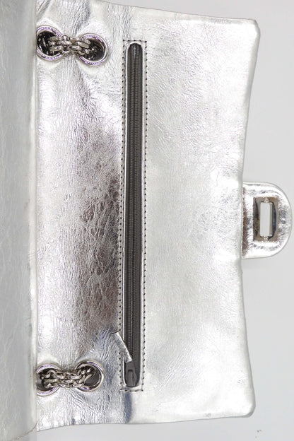 Reissue 226 Double Flap Bag with Silver Hardware Silver