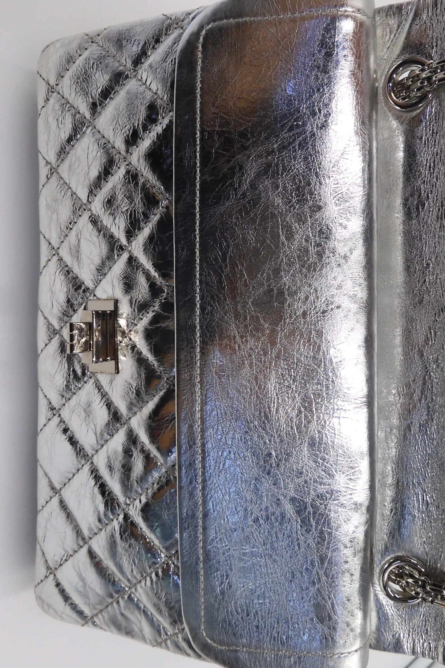 Reissue 226 Double Flap Bag with Silver Hardware Silver