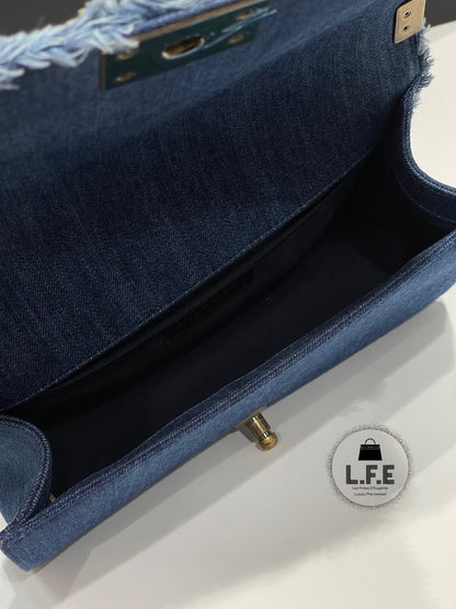 Chanel - Sac Boy medium denim patchwork