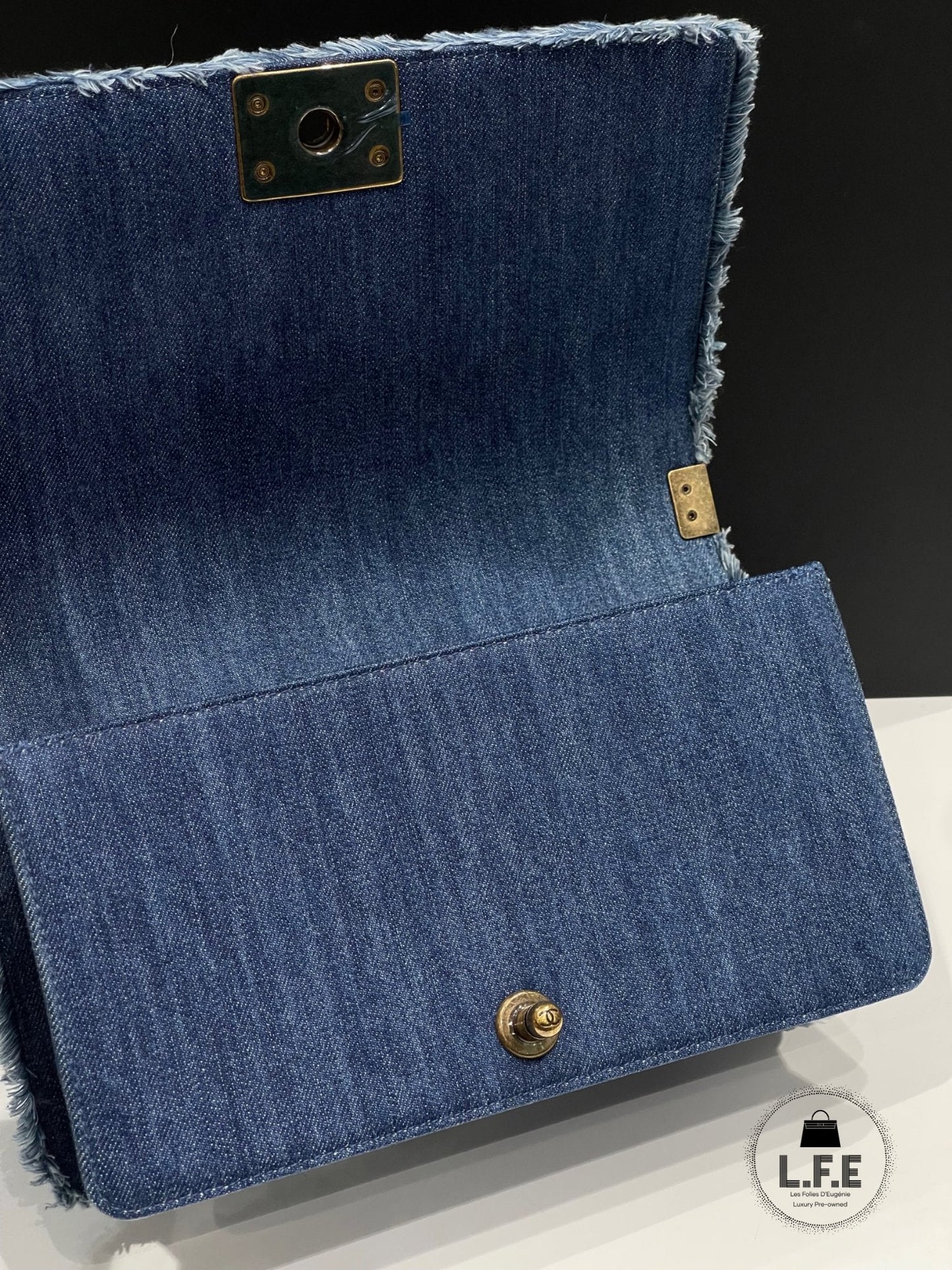 Chanel - Sac Boy medium denim patchwork