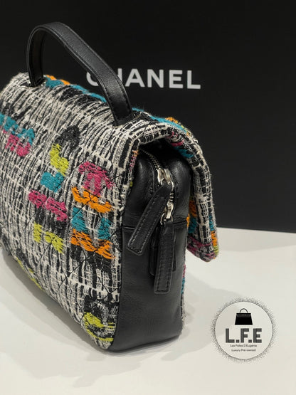 Chanel - Sac classique tweed caméra