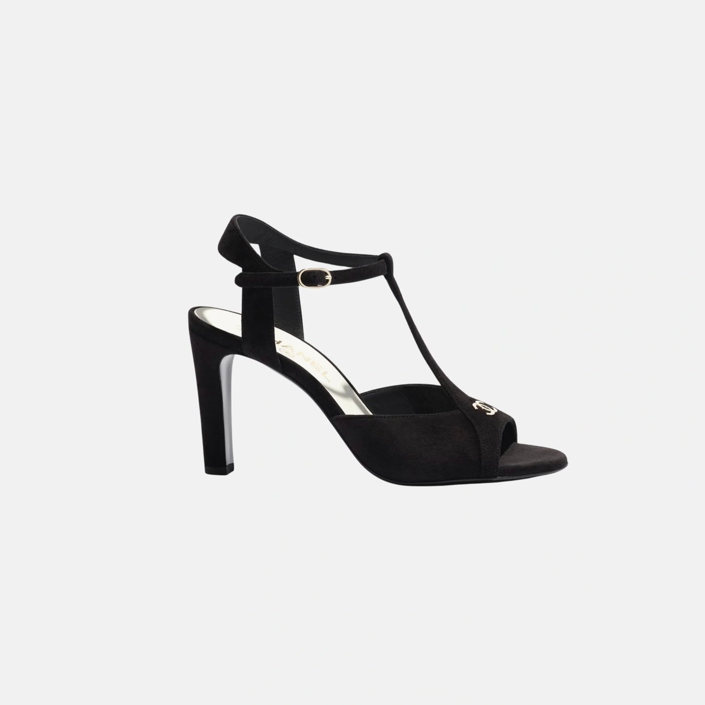 Chanel Sandals in Suede Kidskin, Side