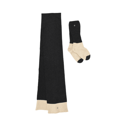 Chanel Scarf & Socks Set