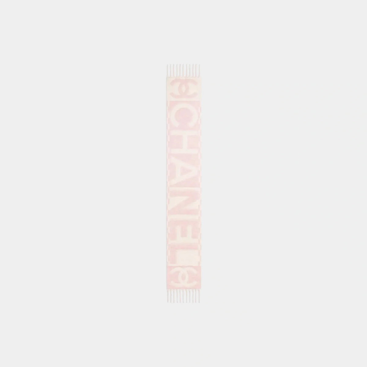 Scarf Cashmere Light Pink & White