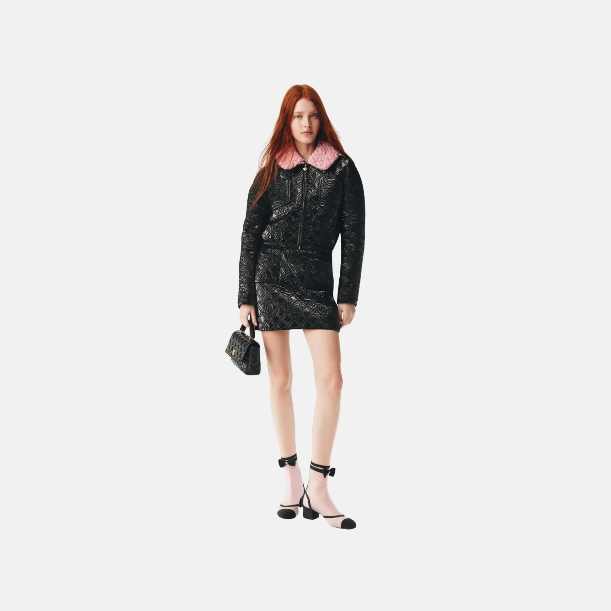 Chanel Skirt in Quilted Canvas, Front