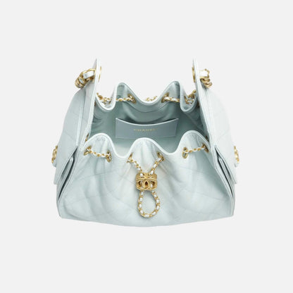 Small Chanel 25 Bag in Light Blue Calfskin – FW 2025/26