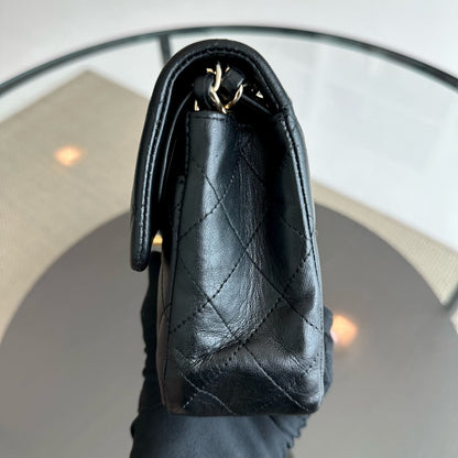 Small Classic Flap 23CM Quilted Lambskin Black GHW No 12