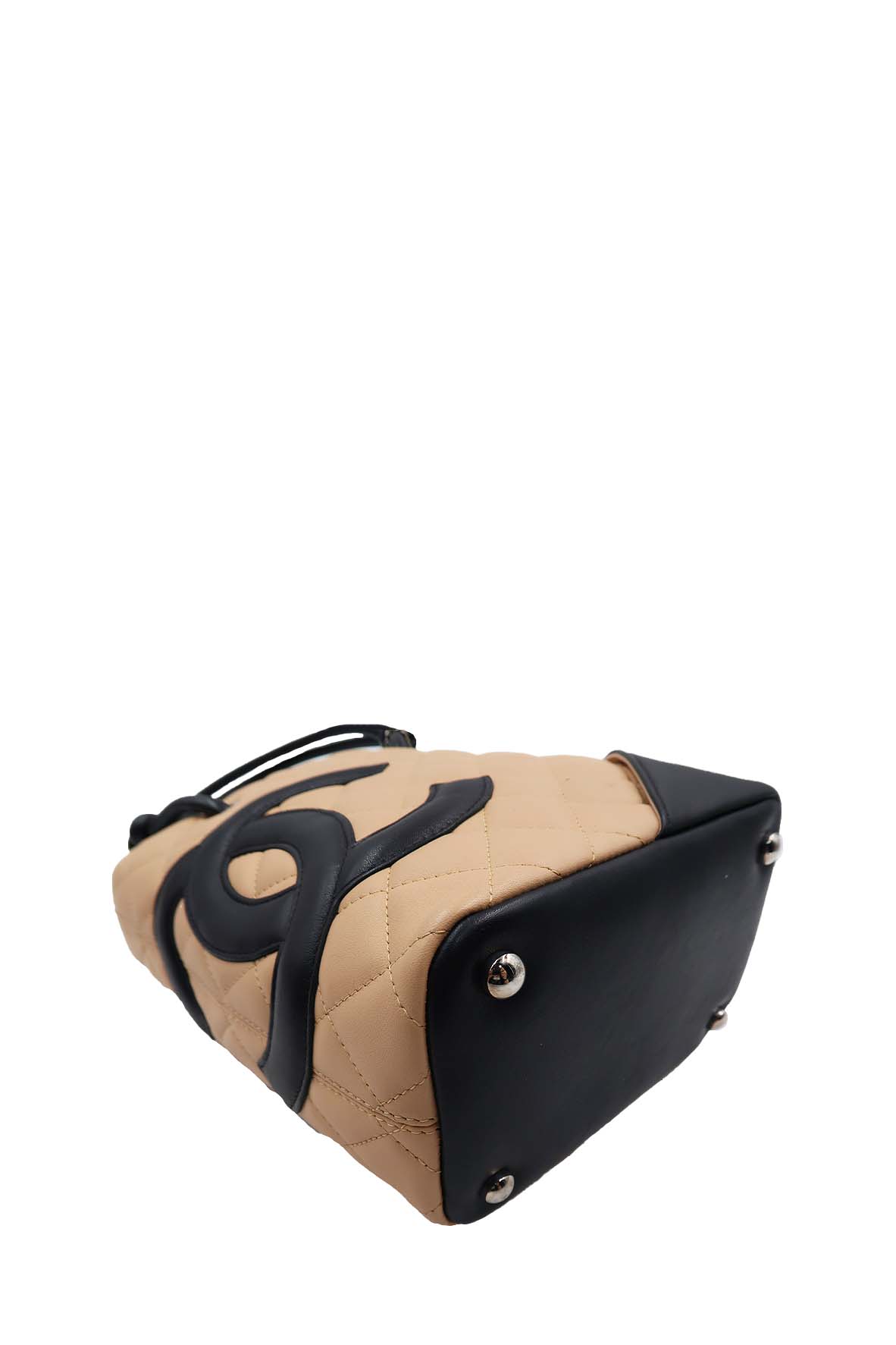 Small Ligne Cambon Tote Beige Black