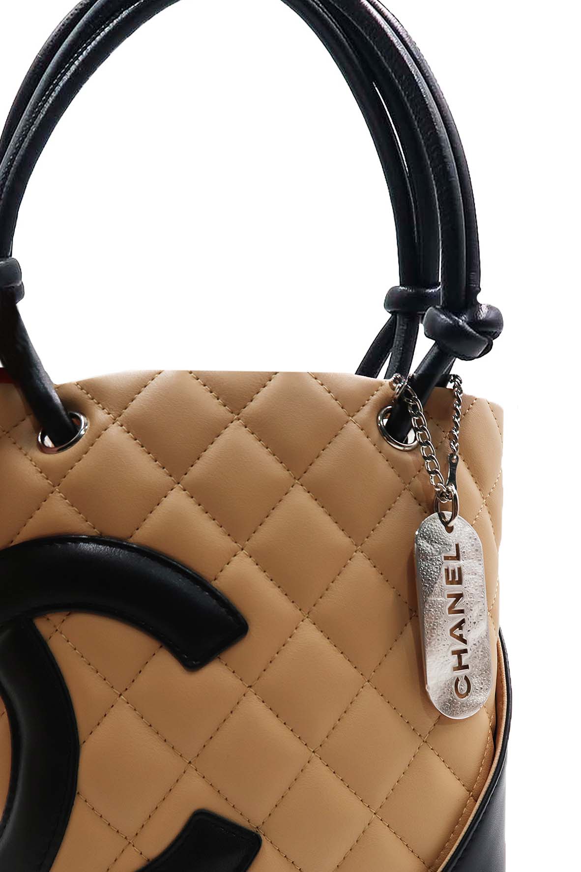 Small Ligne Cambon Tote Beige Black