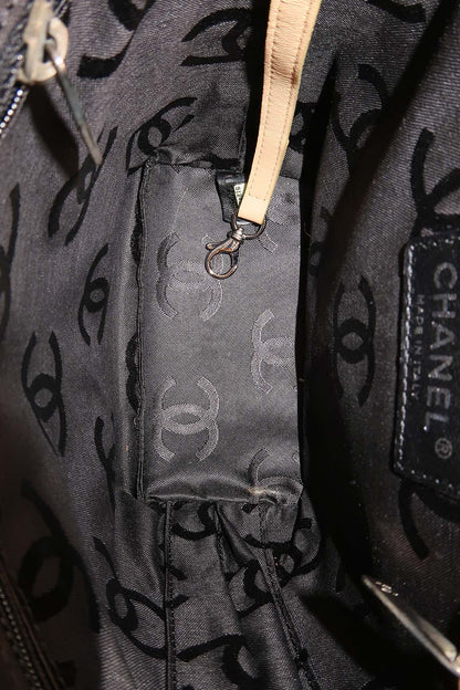 Small Ligne Cambon Tote Beige Black