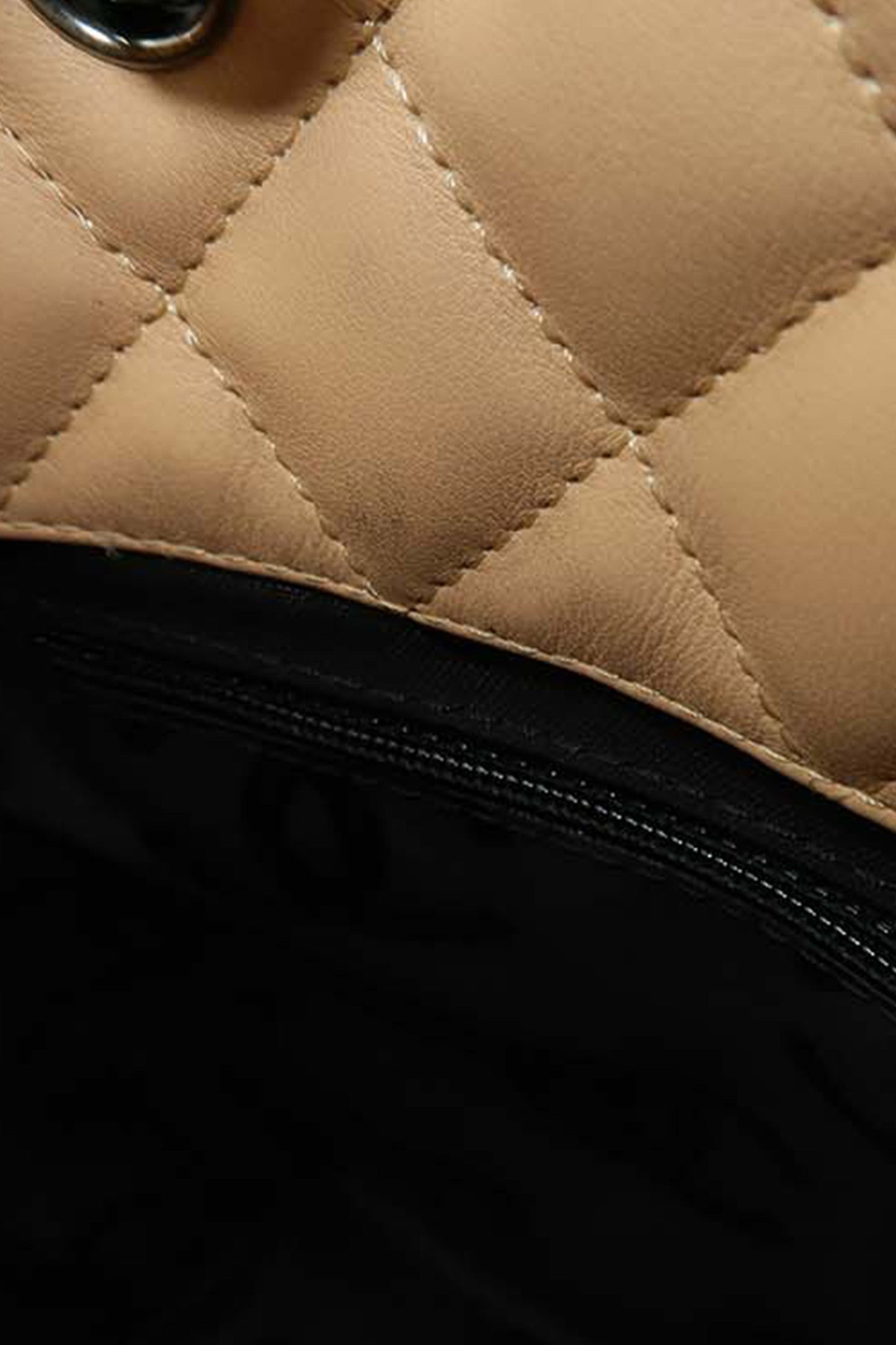 Small Ligne Cambon Tote Beige Black