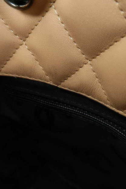 Small Ligne Cambon Tote Beige Black