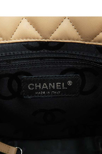 Small Ligne Cambon Tote Beige Black