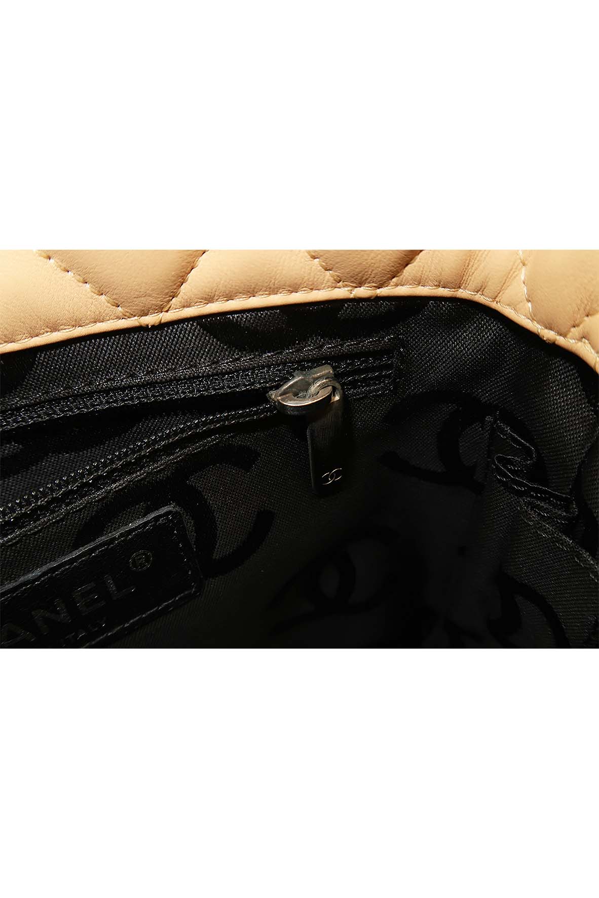 Small Ligne Cambon Tote Beige Black