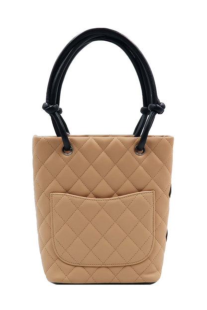 Small Ligne Cambon Tote Beige Black
