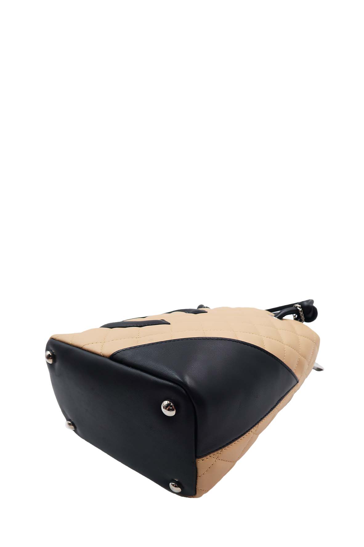Small Ligne Cambon Tote Beige Black