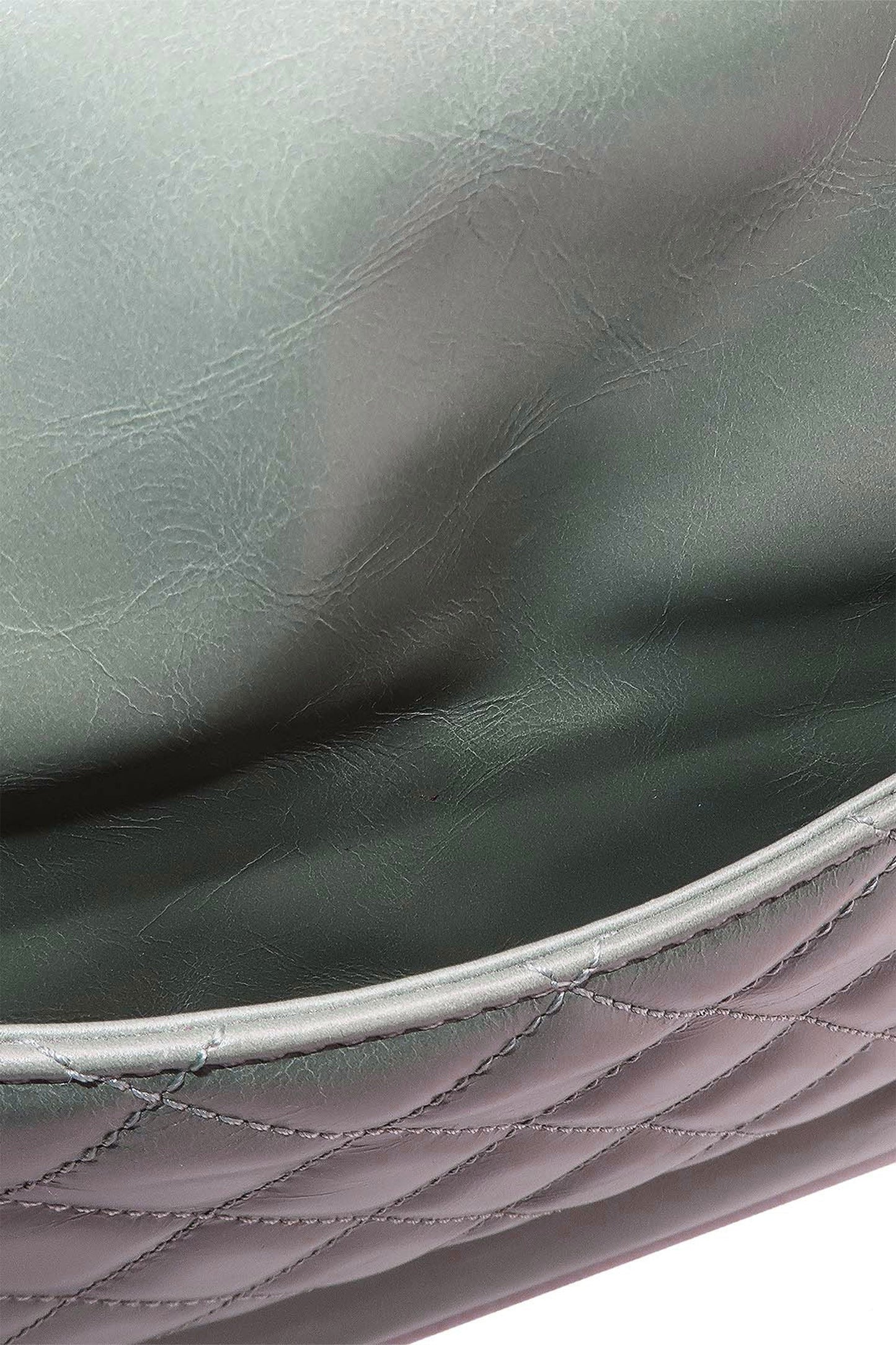 Small North South Deauville Tote Glazed Green
