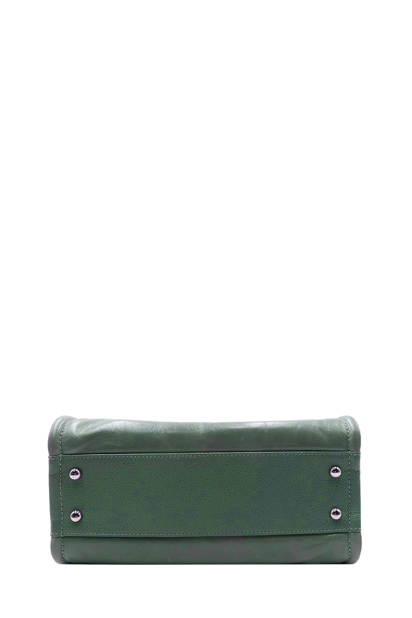 Small North South Deauville Tote Glazed Green