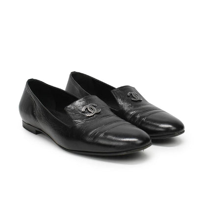 Chanel 'Smoking Slipper' Loafers - Women's 37