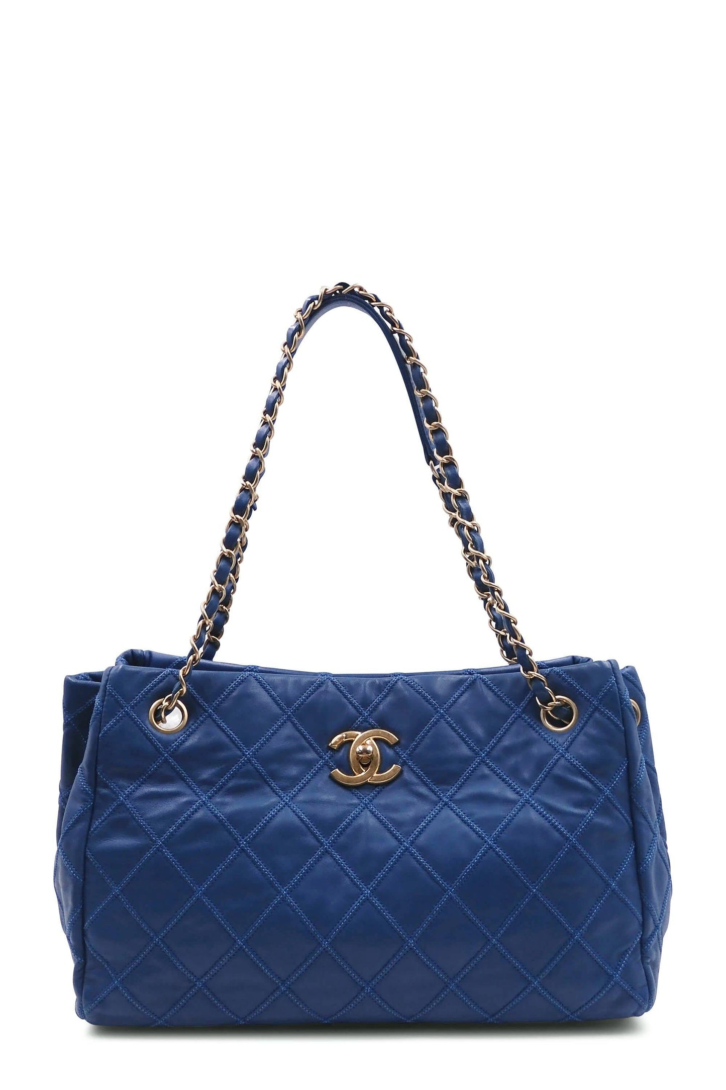 Thin City Accordion Tote Blue